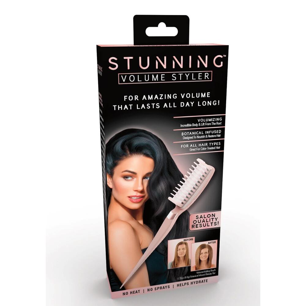 Ontel Stunning Volume Styler, Hair Volumizing Brush, NWT